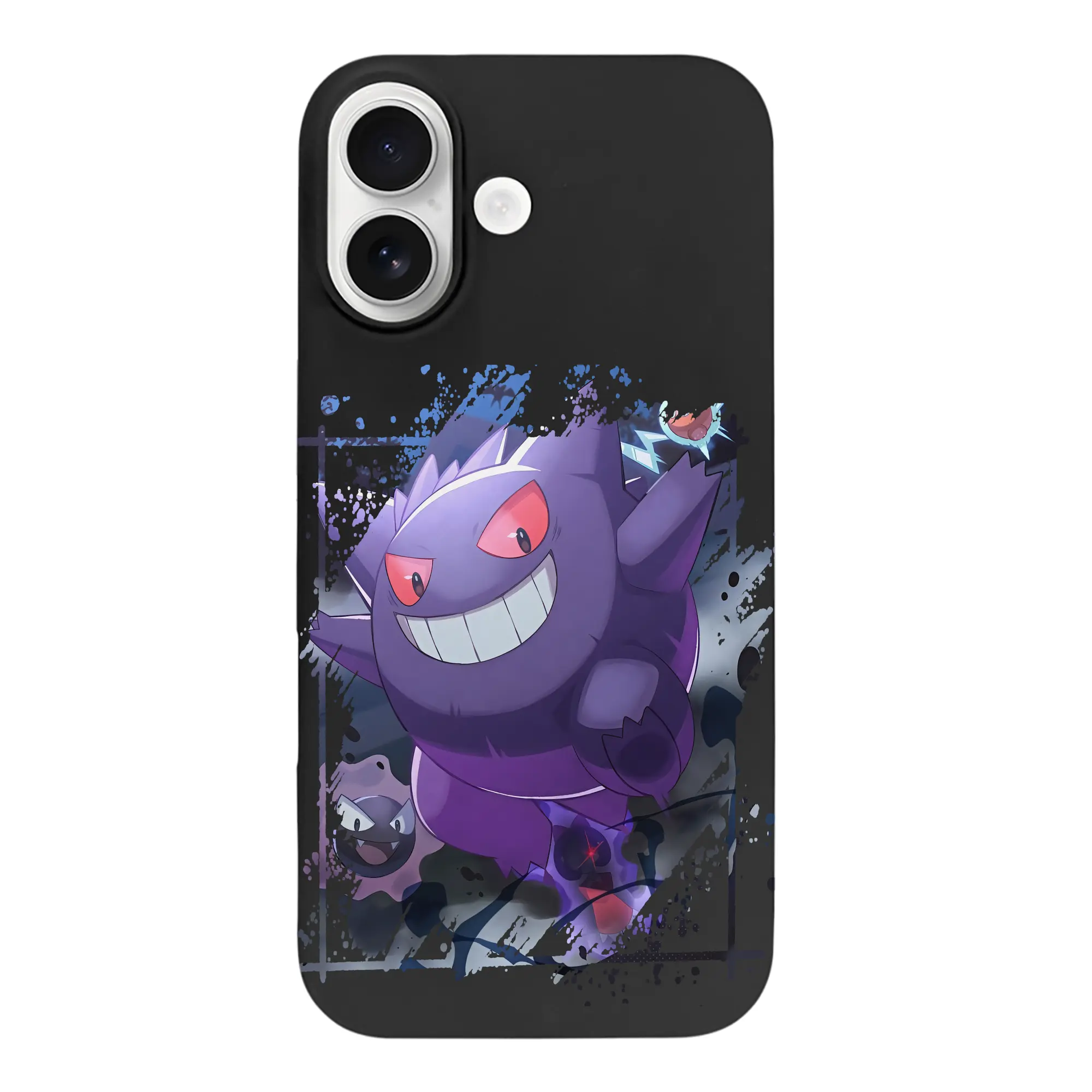 ポケモン グッズ,ゲンガー - iPhone 17 シリーズ シリコンケース 薄型 耐衝撃 指紋防止 ソフトタッチカバー 精密フィット 傷防止 保護ケース iPhone 17/17 Air/17 Pro/17 Pro Max 対応